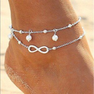 Leg Chain Forever Luck Jewelry pearl drop